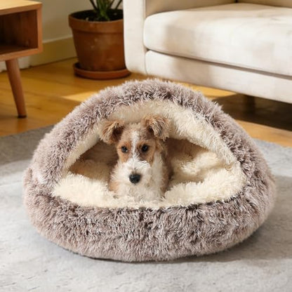 NOYAL Hooded Donut Bed, Calming Cave - Image 5