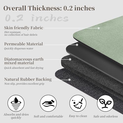 Bath Rugs 32x17-Diatomaceous Earth Stone Bath Mats - Image 5