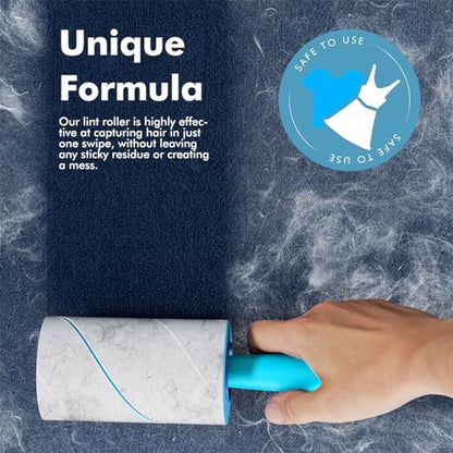 1000 Sheets Lint Rollers for Pet Hair Extra Sticky, 5 Handles, 10 Rollers - Image 4