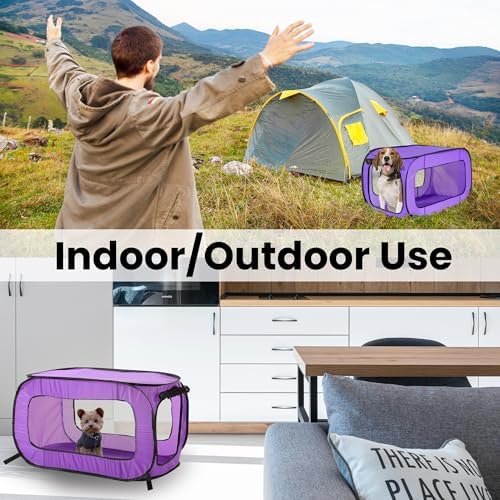 Portable Collapsible Pop Up Kennel - Image 6