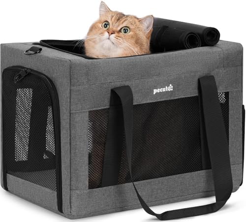 Pecute Cat Carrier, Portable Travel Pet Carrier by pecute