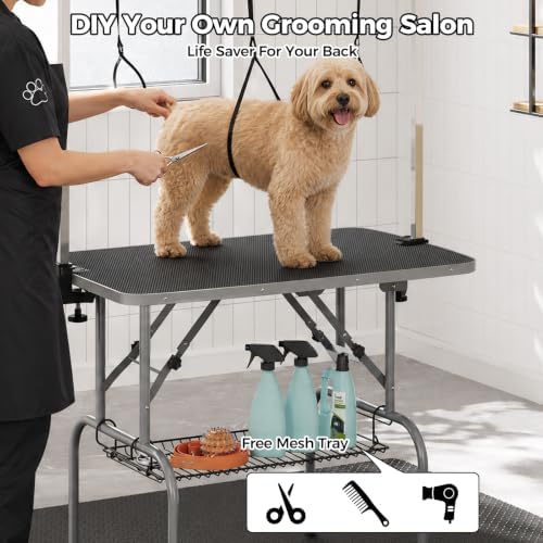 Garvee 36'' Foldable Dog Grooming Table, Professional Pet Grooming Tablel - Image 2
