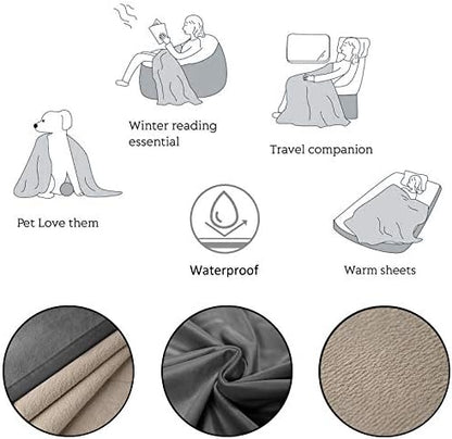 Ameritex Pet Bed Blanket Reversible 100% Waterproof Velvet Super Soft - Image 5