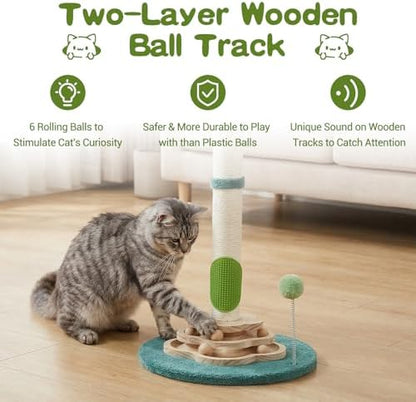 25.6inches Tall Cat Scratching Post, Cute Cat Scratching Post - Image 3