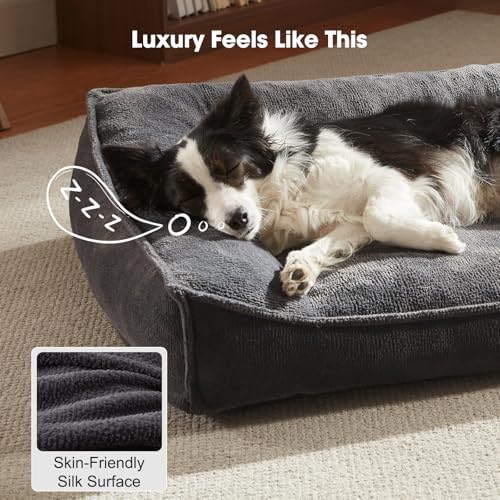 FURTIME Orthopedic Dog Bed Medium Size Dog, Extra Washable Dog Couch 35" - Image 5