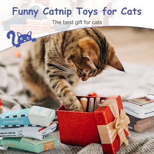 Nocciola 3 Pack Catnip Toys for Cats, Funny Cat Toys Filled - Image 7
