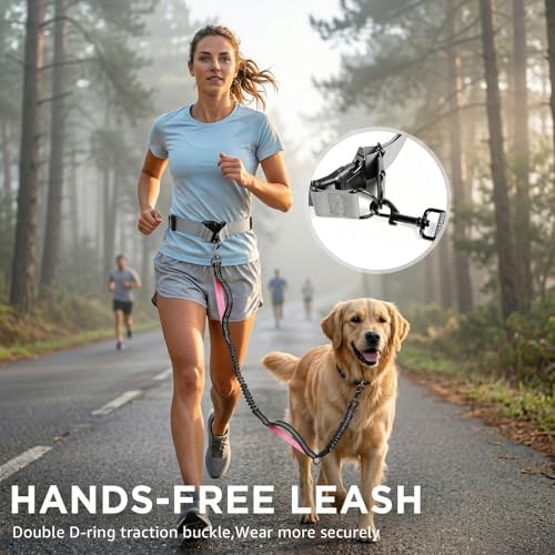 Hands Free Dog Leash with Waist Pack Bungee - Image 3