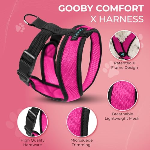 Gooby Comfort X Head-in Dog Harness, Choke-Free, Flamingo Pink - Image 2