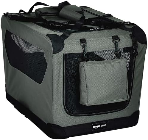 Amazon Basics Folding Portable Soft Pet Dog Crate Carrier Kennel by AmazonBasics