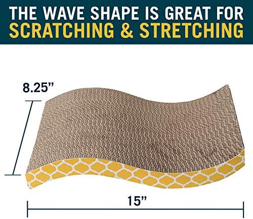 OurPets The Wave Curved Catnip Cat Scratcher, Includes Catnip - Image 2
