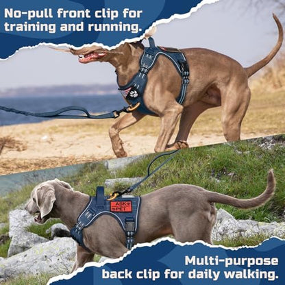 rabbitgoo Tactical Dog Harness for Large, No Pull Military Service Vest - Image 6