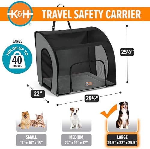 K&H Dog Car Seat, Travel Safety Carrier - Image 2