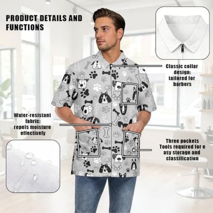 Funny Print Barber Jackets & Smocks - Image 7