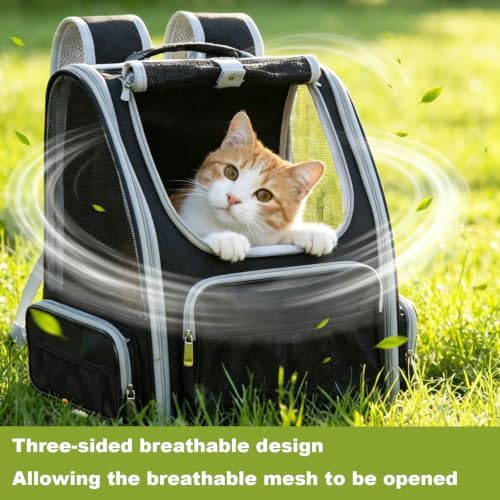 Cat Backpack Carrier Breathable Pet Travel Bag - Image 3