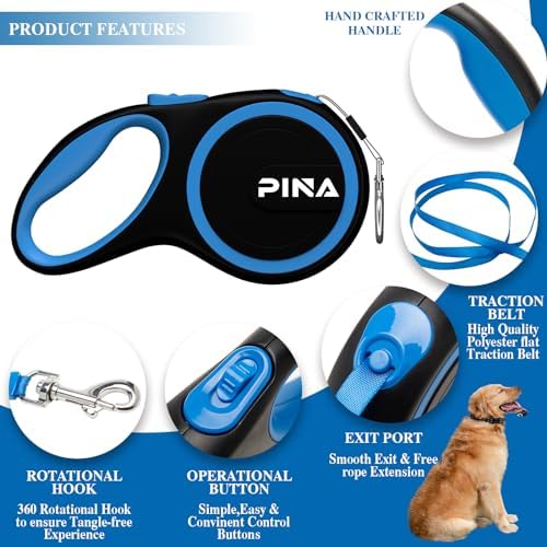 PINA Retractable Dog Leash, 16ft Dog Leash - Image 2