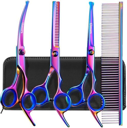 Gimars Dog Grooming Scissors Kit Professional 4CR by Gimars