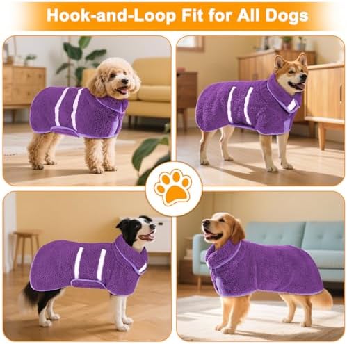 Unicorn Catcher Dog Bathrobe Super Absorbent Quick Drying Robe - Image 5