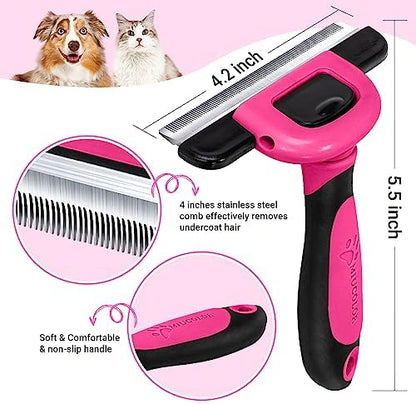 MIU COLOR Pet Grooming Brush, Deshedding Tool - Image 2