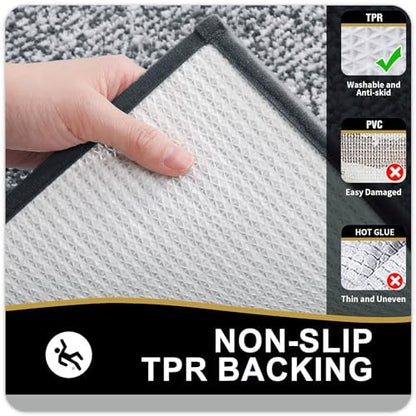 OLANLY Bathroom Runner Rugs 47x20, Long Bath Mats - Image 4