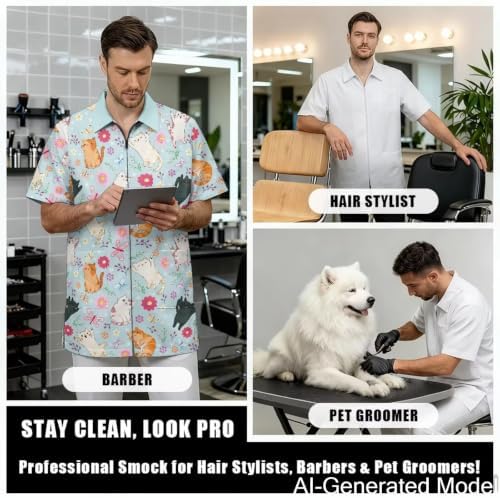 Professional Grooming Smock Unisex, Water Resistant Anti-Static - Image 4