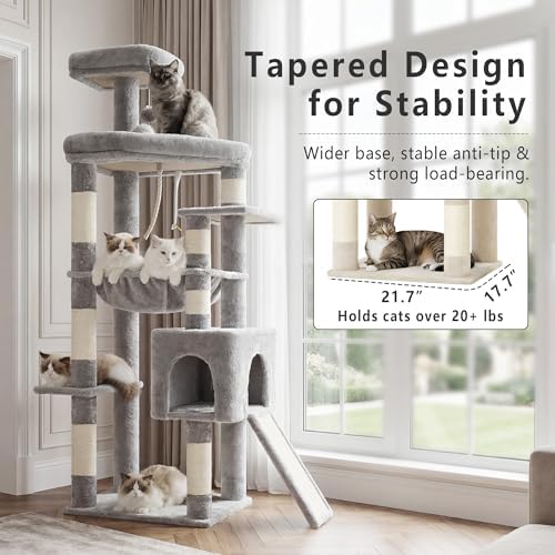 Heybly 64.2" Heavy-Duty Cat Tree - Image 2