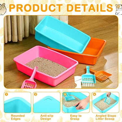 Amyhill 10Pcs Open Cat Litter Box - Image 4