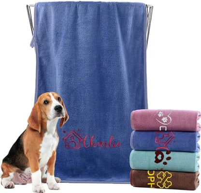 xrlsg Personalized Dog Towel Custom Towel by XRLSG