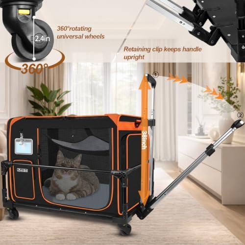 Petskd Side Expandable Extra Large Cat Carrier - Image 3