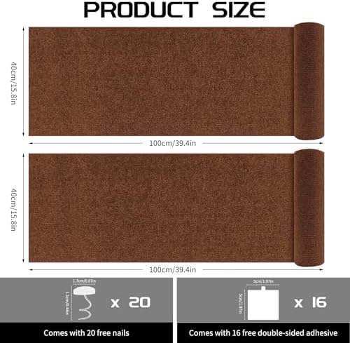 2 Pcs Self-Adhesive Cat Scratch Mat, Cat Scratch Furniture Protector - Image 2