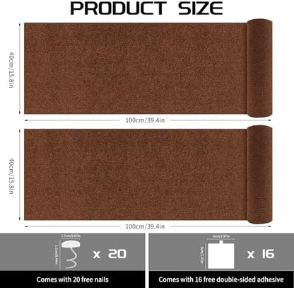 2 Pcs Self-Adhesive Cat Scratch Mat, Cat Scratch Furniture Protector - Image 2