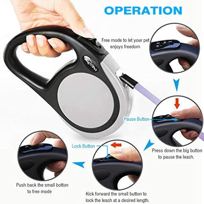 Heavy Duty Retractable Dog Leash-16ft Strong & Durable Walking Leash - Image 5