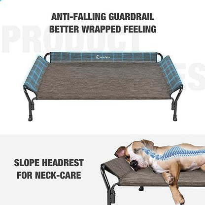 Veehoo Cooling Elevated Dog Bed, Raised Dog Cot - Image 2