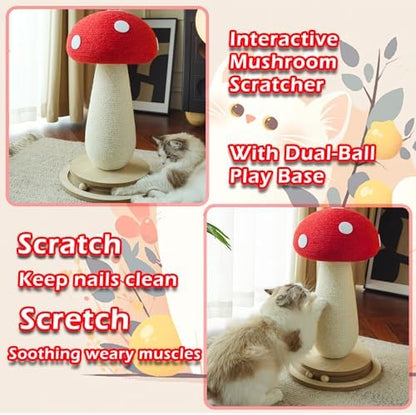 Whimsical Mushroom Cat Scratcher - Image 6