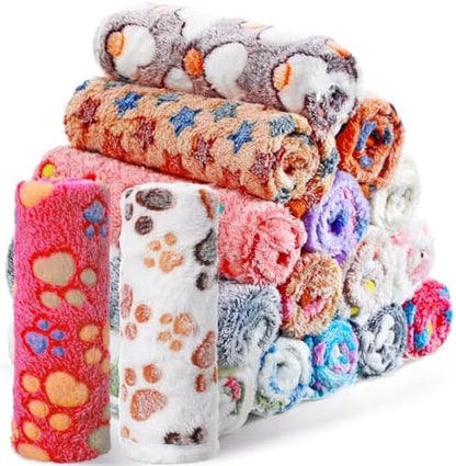 Chumia 18 Pcs Fleece Puppy Blanket by Chumia