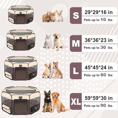 Aivituvin Dog Playpen, Foldable Pet Play Pens - Image 6