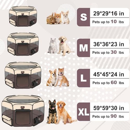 Aivituvin Dog Playpen, Foldable Pet Play Pens - Image 6