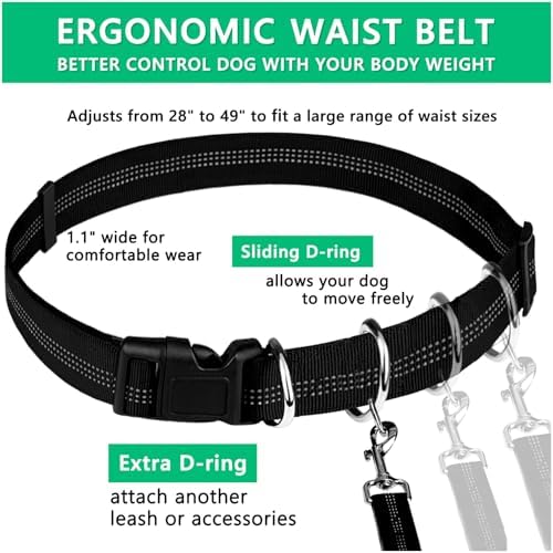 LANNEY Hands Free Dog Leash, Waist Running Leash - Image 5