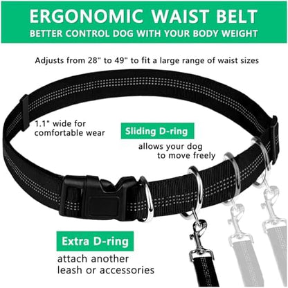LANNEY Hands Free Dog Leash, Waist Running Leash - Image 5