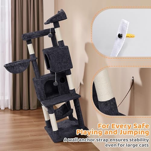 Yaheetech 64.5in Cat Tree for Large Cats - Image 6