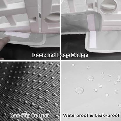 Dog Playpen Bottom Pad Fits for 36 Inch 4 Panels Exercise Pet Playpen, Dog - Image 3