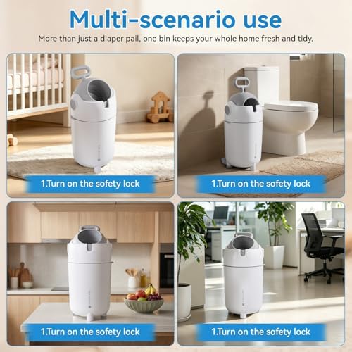 Cat Litter Trash Can, 12L Indoor Litter Disposal Bin - Image 5