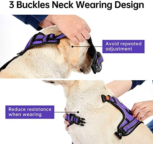 IVY&LANE No Pull Dog Harness for Medium Dogs, Reflective Dog Vest Harness - Image 4