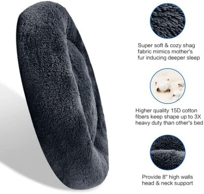 SAVFOX 45 inches Calming Donut Dog Bed - Image 4