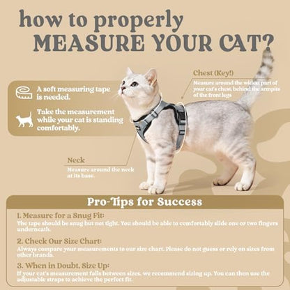 rabbitgoo Cat Harness and Leash Set, Escape Proof Vest - Image 2