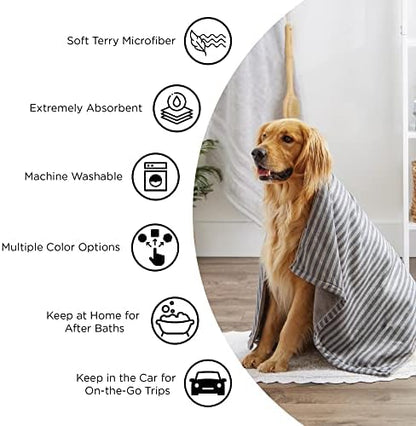 Bone Dry Pet Grooming, Embroidered Microfiber Towel Drying Collection, - Image 6