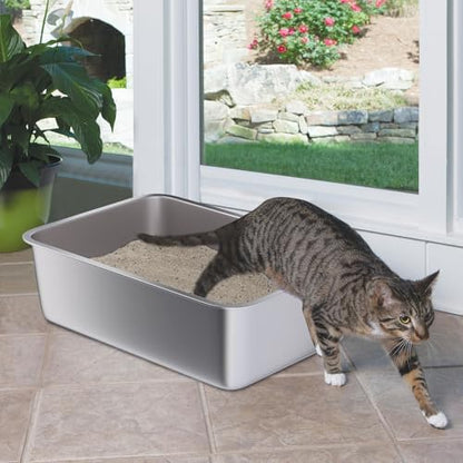 Stainless Steel Litter Box, Large Metal Litter Box - Image 4