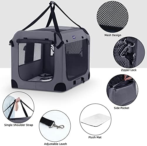 Petprsco Portable Dog Crates for Medium Dogs - Image 3