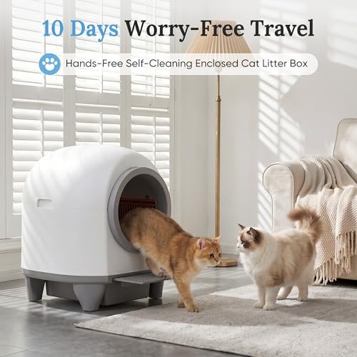 Greesum Fully Enclosed Self-Cleaning Cat Litter Box - Image 7