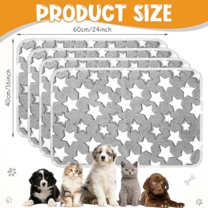Tatuo 4 Pcs Fleece Dog Blankets - Image 6