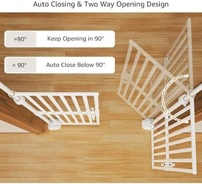 unipaws 75" High Extra Tall Cat Safety Gate, Auto Closing and No Drilling - Image 4